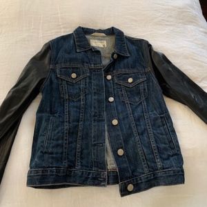 Rag and Bone Sheffield denim leather jacket Size S